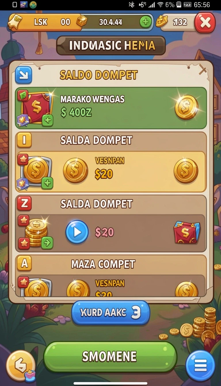 qq1221 - Tampilan level yang penuh warna dan menarik.